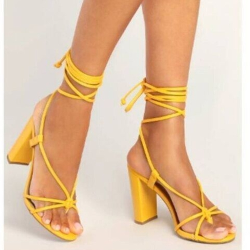 Lulus Marc Sexy Lace Up Heels NWOB